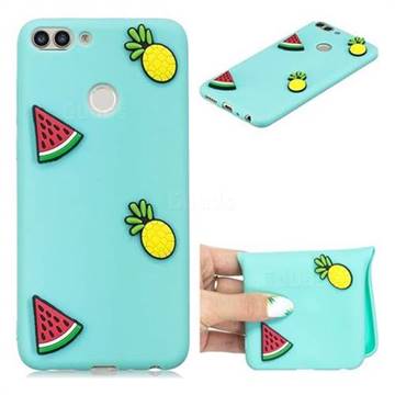Watermelon Pineapple Soft 3D Silicone Case for Huawei P Smart(Enjoy 7S)