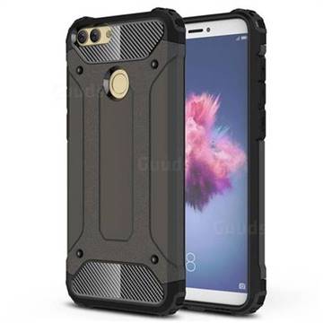 King Kong Armor Premium Shockproof Dual Layer Rugged Hard Cover for Huawei P Smart(Enjoy 7S) - Bronze