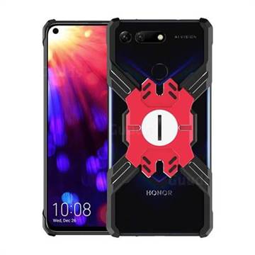 Heroes All Metal Frame Coin Kickstand Car Magnetic Bumper Phone Case for Huawei Honor View 20 / V20 - Black