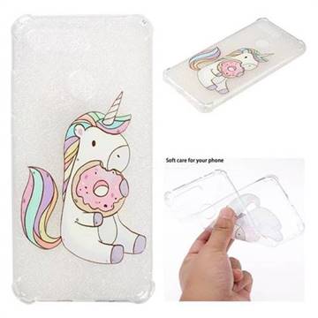 Donut Unicorn Anti-fall Clear Varnish Soft TPU Back Cover for Huawei Honor View 20 / V20
