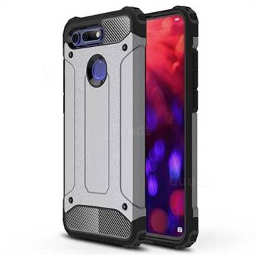 King Kong Armor Premium Shockproof Dual Layer Rugged Hard Cover for Huawei Honor View 20 / V20 - Silver Grey