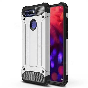 King Kong Armor Premium Shockproof Dual Layer Rugged Hard Cover for Huawei Honor View 20 / V20 - Technology Silver