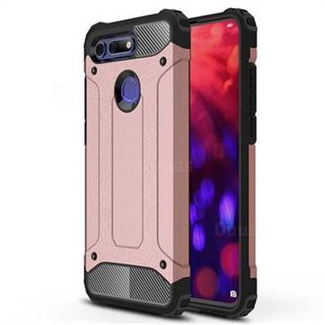 King Kong Armor Premium Shockproof Dual Layer Rugged Hard Cover for Huawei Honor View 20 / V20 - Rose Gold