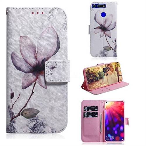 Magnolia Flower PU Leather Wallet Case for Huawei Honor View 20 / V20