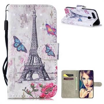 Paris Tower 3D Painted Leather Wallet Phone Case for Huawei Honor View 20 / V20