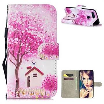 Tree House 3D Painted Leather Wallet Phone Case for Huawei Honor View 20 / V20