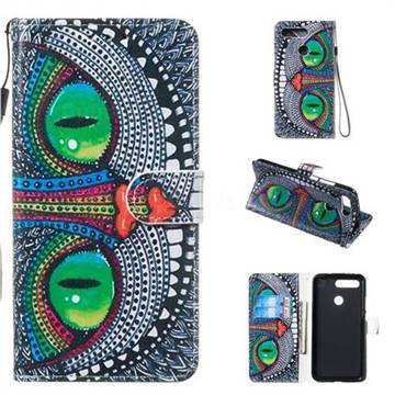 Cute Owl Smooth Leather Phone Wallet Case for Huawei Honor View 20 / V20
