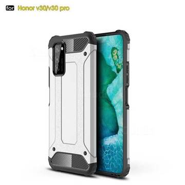 King Kong Armor Premium Shockproof Dual Layer Rugged Hard Cover for Huawei Honor View 30 / V30 - White