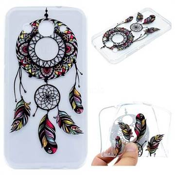 Feather Black Wind Chimes Super Clear Soft TPU Back Cover for Huawei Y3 (2017)