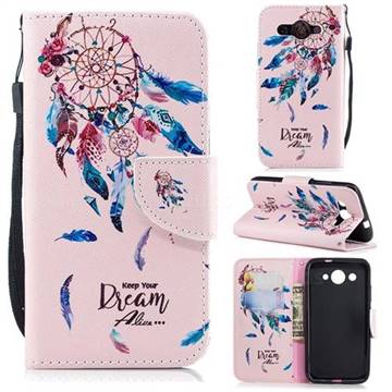 Dream Wind Chimes Leather Wallet Case for Huawei Y3 (2017)