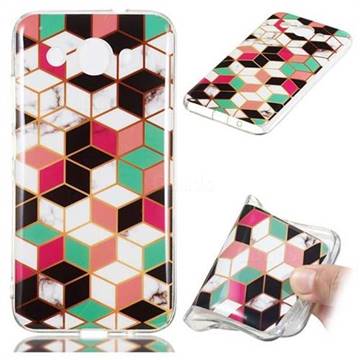 Three-dimensional Square Soft TPU Marble Pattern Phone Case for Huawei Y3 (2018)