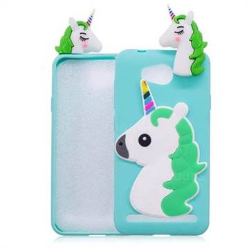 Unicorn Soft 3D Silicone Case for Huawei Y3II Y3 2 Honor Bee 2 - Baby Blue