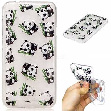 Cute Panda Super Clear Soft TPU Back Cover for Huawei Y3II Y3 2 Honor Bee 2