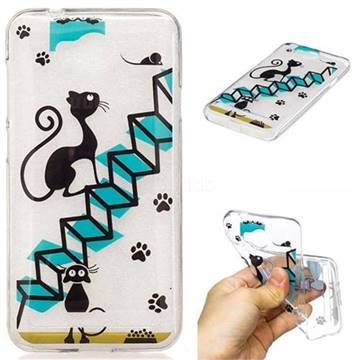 Stair Cat Super Clear Soft TPU Back Cover for Huawei Y3II Y3 2 Honor Bee 2