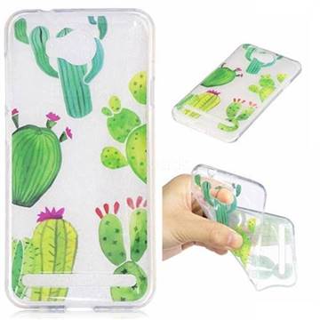 Green Cactus Super Clear Soft TPU Back Cover for Huawei Y3II Y3 2 Honor Bee 2