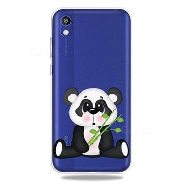 Bamboo Panda Clear Varnish Soft Phone Back Cover for Huawei Y5 (2019)