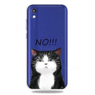 Cat Say No Clear Varnish Soft Phone Back Cover for Huawei Y5 (2019)