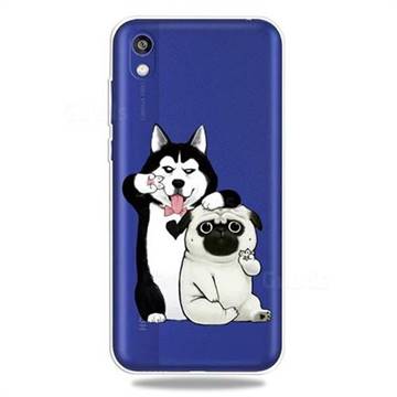 Selfie Dog Clear Varnish Soft Phone Back Cover for Huawei Y5 (2019)