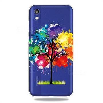 Oil Painting Tree Clear Varnish Soft Phone Back Cover for Huawei Y5 (2019)