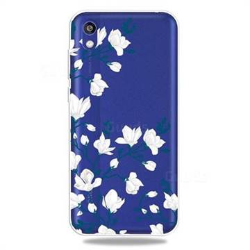 Magnolia Flower Clear Varnish Soft Phone Back Cover for Huawei Y5 (2019)