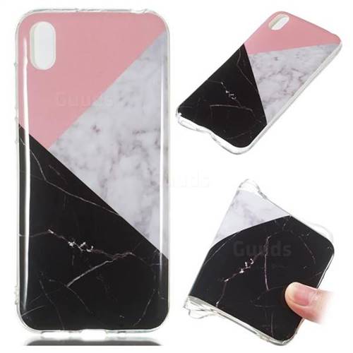 Tricolor Soft TPU Marble Pattern Case for Huawei Y5 (2019)