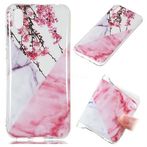 Pink Plum Soft TPU Marble Pattern Case for Huawei Y5 (2019)