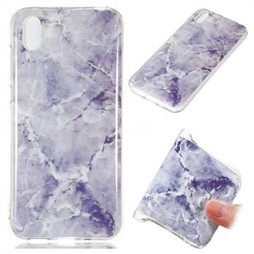 Light Gray Soft TPU Marble Pattern Phone Case for Huawei Y5 (2019)