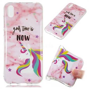Unicorn Soft TPU Marble Pattern Phone Case for Huawei Y5 (2019)