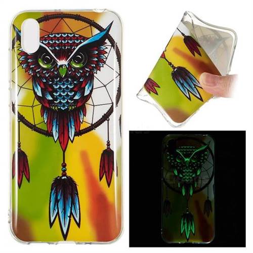 Owl Wind Chimes Noctilucent Soft TPU Back Cover for Huawei Y5 (2019)
