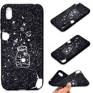 Travel The Universe Chalk Drawing Matte Black TPU Phone Cover for Huawei Y5 (2019)