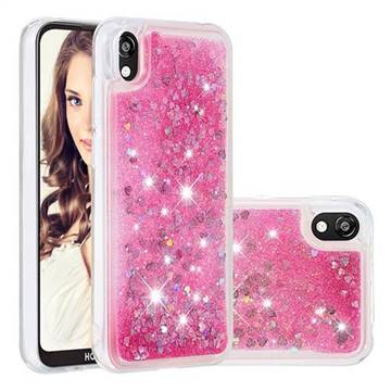 Dynamic Liquid Glitter Quicksand Sequins TPU Phone Case for Huawei Y5 (2019) - Rose