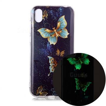 Golden Butterflies Noctilucent Soft TPU Back Cover for Huawei Y5 (2019)