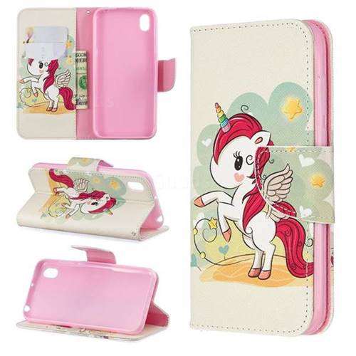 Cloud Star Unicorn Leather Wallet Case for Huawei Y5 (2019)