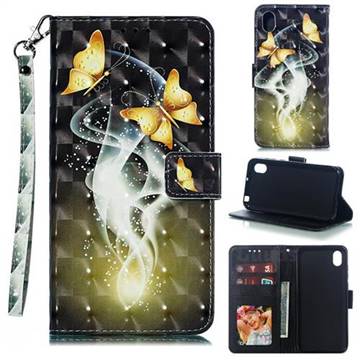 Dream Butterfly 3D Painted Leather Phone Wallet Case for Huawei Y5 (2019)