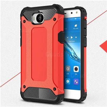 King Kong Armor Premium Shockproof Dual Layer Rugged Hard Cover for Huawei Y5 (2017) - Big Red
