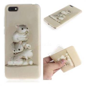 Three Squirrels IMD Soft TPU Cell Phone Back Cover for Huawei Y5 Prime 2018 (Y5 2018 / Y5 Lite 2018)