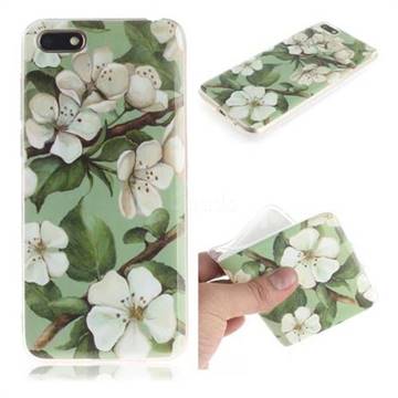 Watercolor Flower IMD Soft TPU Cell Phone Back Cover for Huawei Y5 Prime 2018 (Y5 2018 / Y5 Lite 2018)