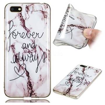 Forever Soft TPU Marble Pattern Phone Case for Huawei Y5 Prime 2018 (Y5 2018 / Y5 Lite 2018)