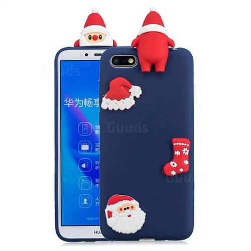 Navy Santa Claus Christmas Xmax Soft 3D Silicone Case for Huawei Y5 Prime 2018 (Y5 2018 / Y5 Lite 2018)