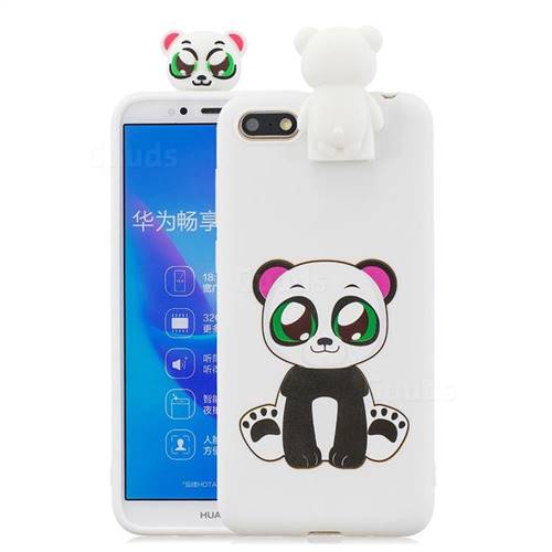 Panda Soft 3D Climbing Doll Stand Soft Case for Huawei Y5 Prime 2018 (Y5 2018 / Y5 Lite 2018)