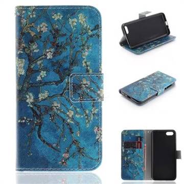 Apricot Tree PU Leather Wallet Case for Huawei Y5 Prime 2018 (Y5 2018 / Y5 Lite 2018)