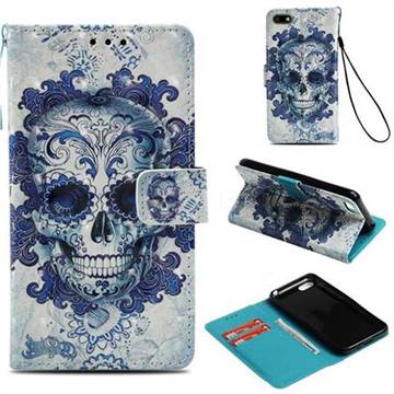 Cloud Kito 3D Painted Leather Wallet Case for Huawei Y5 Prime 2018 (Y5 2018 / Y5 Lite 2018)