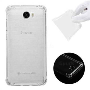 Anti-fall Clear Soft Back Cover for Huawei Y5II Y5 2 Honor5 Honor Play 5 - Transparent