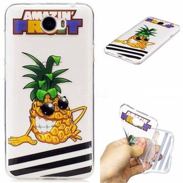 Pineapple Monster Super Clear Soft TPU Back Cover for Huawei Y5II Y5 2 Honor5 Honor Play 5