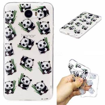 Cute Panda Super Clear Soft TPU Back Cover for Huawei Y5II Y5 2 Honor5 Honor Play 5