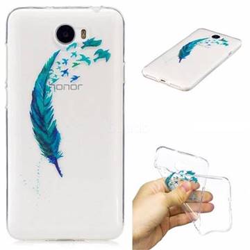 Feather Bird Super Clear Soft TPU Back Cover for Huawei Y5II Y5 2 Honor5 Honor Play 5