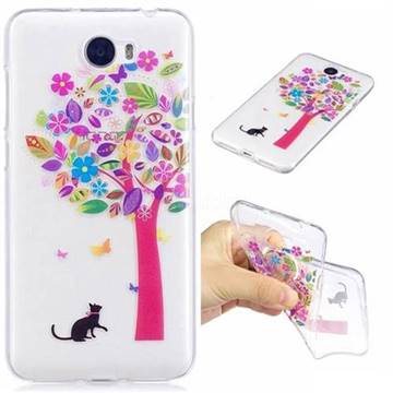 Tree cat Super Clear Soft TPU Back Cover for Huawei Y5II Y5 2 Honor5 Honor Play 5
