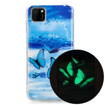 Flying Butterflies Noctilucent Soft TPU Back Cover for Huawei Y5p