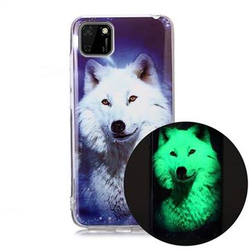 Galaxy Wolf Noctilucent Soft TPU Back Cover for Huawei Y5p