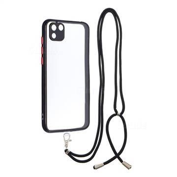 Necklace Cross-body Lanyard Strap Cord Phone Case Cover for Huawei Y5p - Black